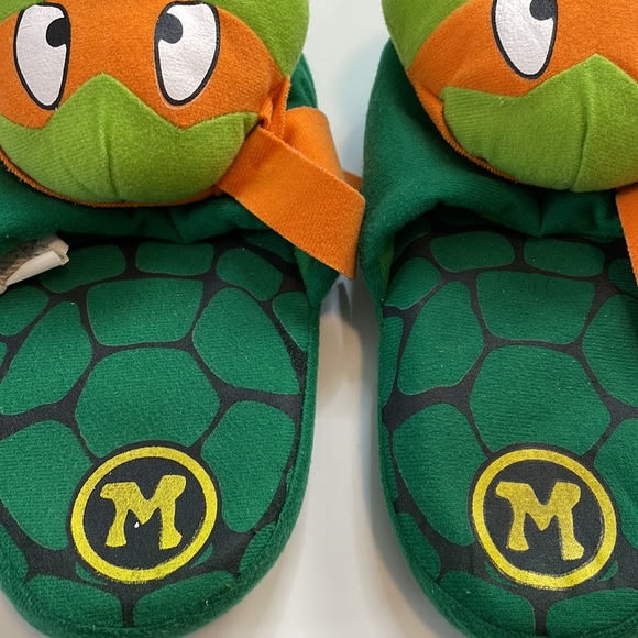 Teenage Mutant Ninja Turtle Slippers Size Medium 7-8 - Picture 5 of 12